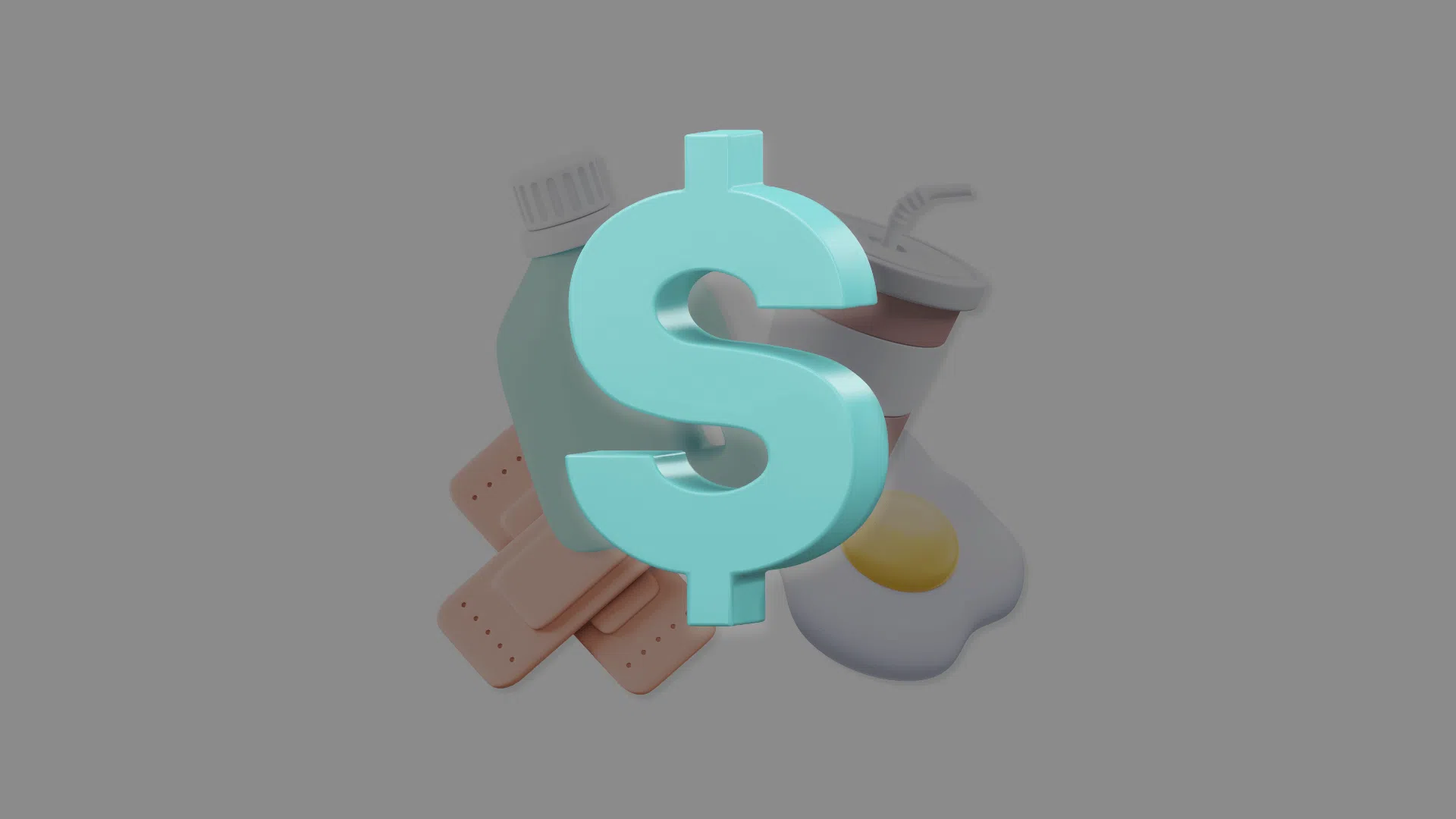 An image featuring a dollar sign alongside various other items, symbolizing financial hygiene or cleanliness.
